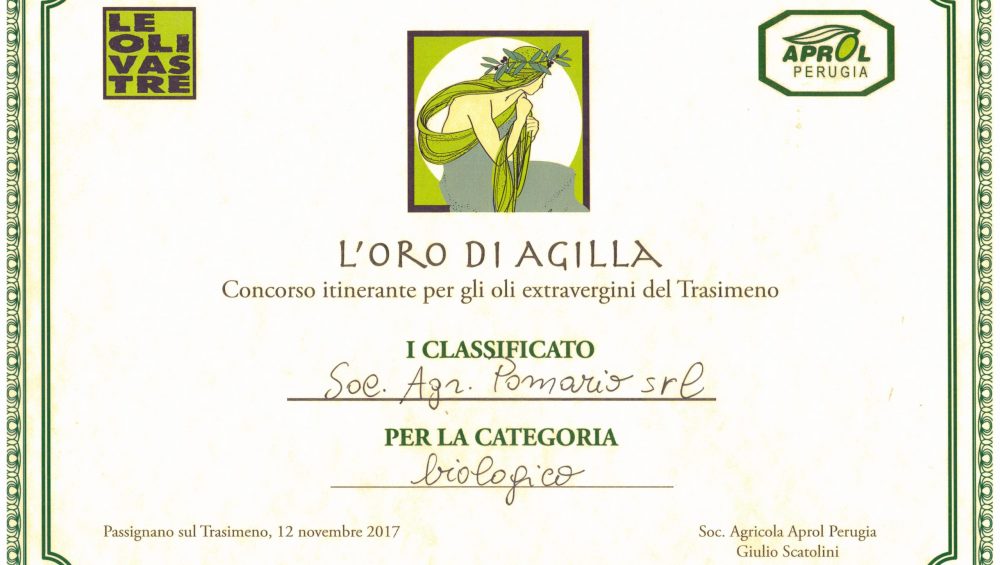 Oro di Agilla 2017